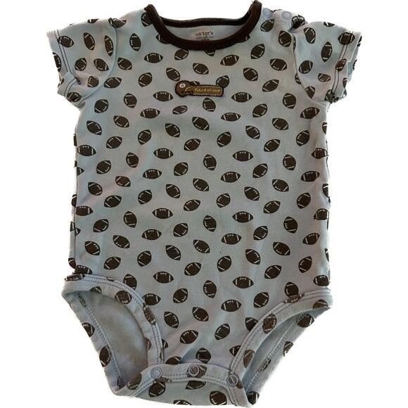 Carters Future All Star Football Romper Size 9M Blue - Picture 1 of 3